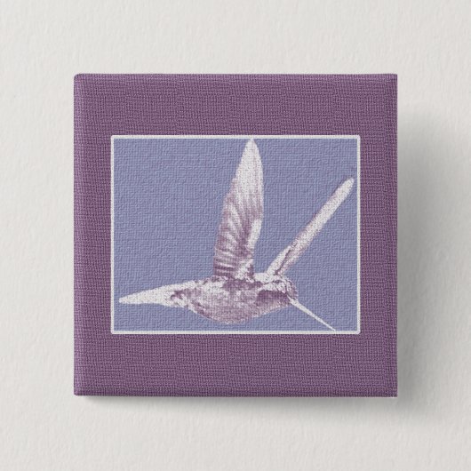 Violet Hummingbird Button (Vorderseite)