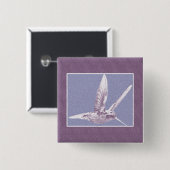 Violet Hummingbird Button (Vorne & Hinten)