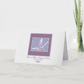 Violet Hummingbird Grußkarte Karte (Rückseite)