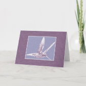 Violet Hummingbird Grußkarte Karte (Vorderseite)