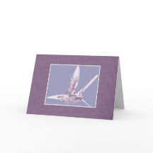 Violet Hummingbird Grußkarte