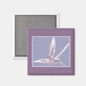 Violet Hummingbird Magnet (Vorderseite/Rückseite)