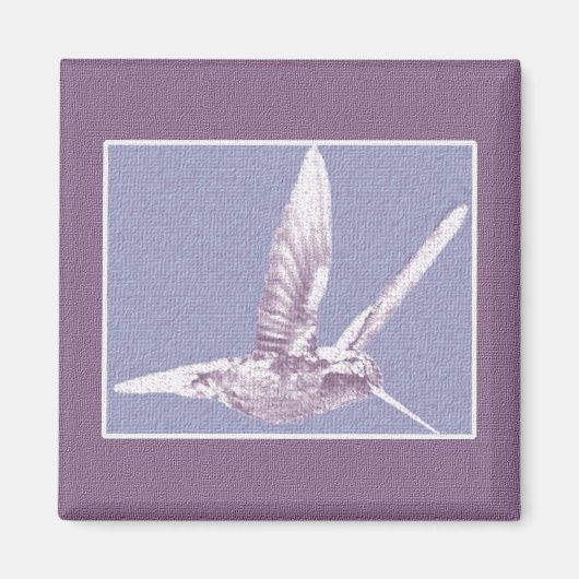 Violet Hummingbird Magnet (Vorne)