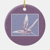 Violet Hummingbird Ornament (Hinten)