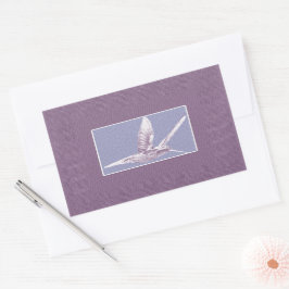Violet Hummingbird Rechteckiger Aufkleber