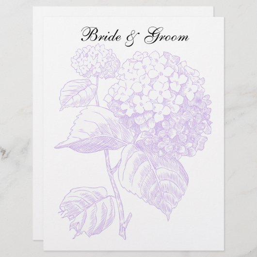 Violet Hydrangea (Vorne/Hinten)