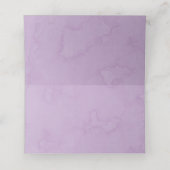 Violet Hydrangea Blumenschmetterling Hochzeitstisc Platzkarte (Innenseite Aufgefaltet)