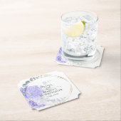 Violet Hydrangea Floral Bouquet Luncheon Untersetzer (Vor Ort)