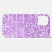 Violet Imitate Krokodile Leder Case-Mate iPhone Hülle (Rückseite (Horizontal))