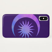 Violet Indigo Lila Moon & Sun Zen Case-Mate iPhone Hülle (Rückseite (Horizontal))