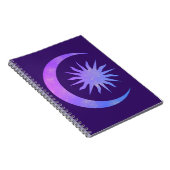 Violet Indigo Lila Moon & Sun Zen Dream Journal Notizblock (Rechte Seite)