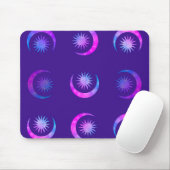 Violet Indigo Lila Moon & Sun Zen Mousepad (Mit Mouse)