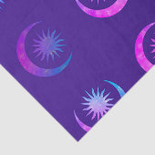 Violet Indigo Lila Moon & Sun Zen Party Paket Seidenpapier (Ausschnitt)