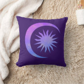 Violet Indigo Lila Moon & Sun Zen Schlafzimmer Kissen (Decke)