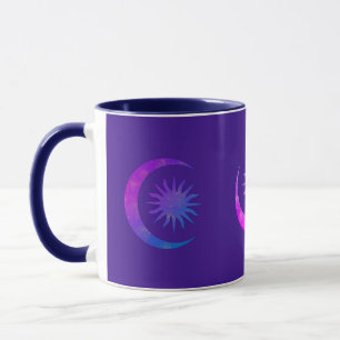 Violet Indigo Lila Moon & Sun Zen Schlafzimmer Tasse