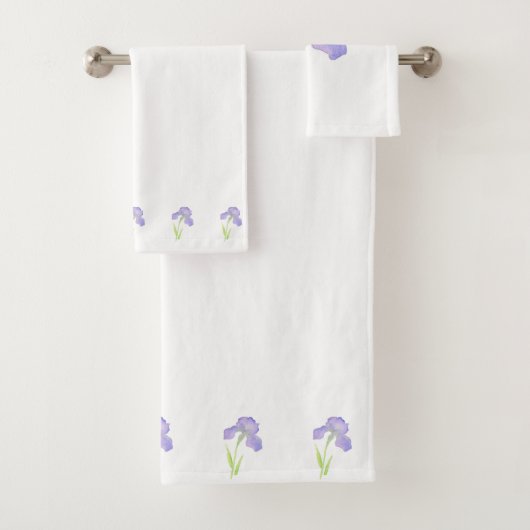 Violet Iris Badhandtuch Set (Insitu)