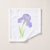 Violet Iris Badhandtuch Set (Waschlappen)