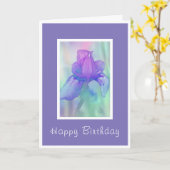 Violet Iris Karte (Gelbe Blume)