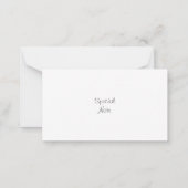 Violet Iris Note Card Mitteilungskarte (Rückseite)