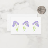 Violet Iris Note Card Mitteilungskarte (Vorderseite/Rückseite Beispiel)