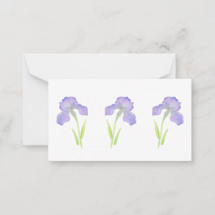Violet Iris Note Card Mitteilungskarte