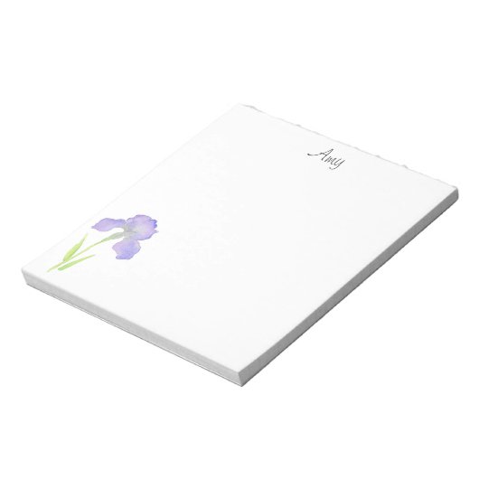 Violet Iris Notizblock (Rotiert)