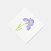 Violet Iris Serviette (Ecke)