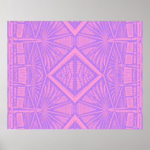 VIOLET LACE - Digitales Fraktal Kunst - Kunst - Ku Poster