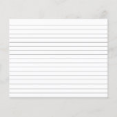 Violet Lavendel Blume Brautparty Rezept Karte (Rückseite)