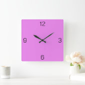Violet / Lavendel Magenta EE82EE - Option für den Quadratische Wanduhr (Zuhause)