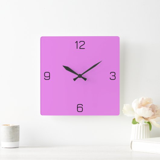 Violet / Lavendel Magenta EE82EE - Option für den Quadratische Wanduhr (Zuhause)