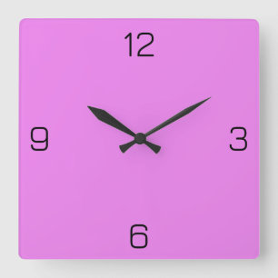 Violet / Lavendel Magenta EE82EE - Option für den  Quadratische Wanduhr