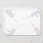 Violet Lavendel & Peach Foto Save the Date Einladung (Rückseite)