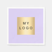 Violet lavender café Bar business logo Serviette (Vorderseite)