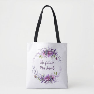 Violet Lavender Lila Floral Future Frau Bridal | Tasche