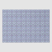 Violet, Lavender, Lilac, Blues & White Art Deco  Seidenpapier (Vorderseite)