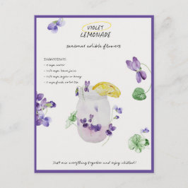 Violet Lemonade Denken Sie an Sie Postkarte