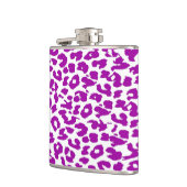 Violet Leopard Hautmuster Flachmann (Links)