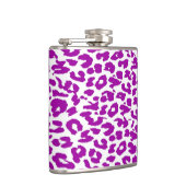 Violet Leopard Hautmuster Flachmann (Rechts)