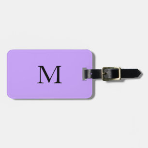 Violet Light Lila Monogram Initial Name Gift Gepäckanhänger