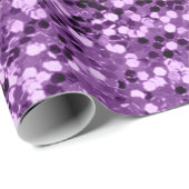 Violet Lila Amethyst Sequin Glitzer Shiny Effekt Geschenkpapier (Rolleneckpunkt)