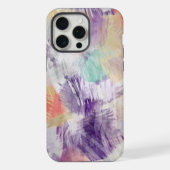 Violet Lila Aqua Türkis Korallen Malerei iPhone Hülle (Rückseite)