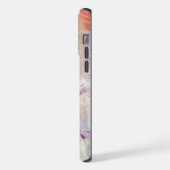 Violet Lila Aqua Türkis Korallen Malerei iPhone Hülle (Linke Seite)