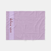 Violet Lila Blanket Fleecedecke (Vorderseite (Horizontal))