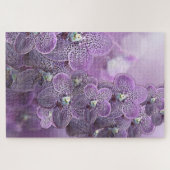 Violet Lila Blooming Blume Orchids Messenger ba Puzzle (Horizontal)