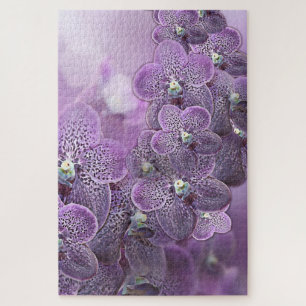 Violet Lila Blooming Blume Orchids Messenger ba Puzzle