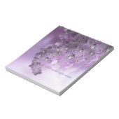 Violet Lila blühende Blume Orchideen Notizblock (Rotiert)