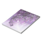 Violet Lila blühende Blume Orchideen Notizblock (Rotiert)
