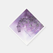 Violet Lila blühende Blume Orchideen Serviette (Ecke)