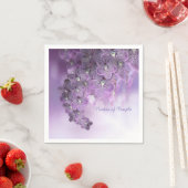 Violet Lila blühende Blume Orchideen Serviette (Beispiel)